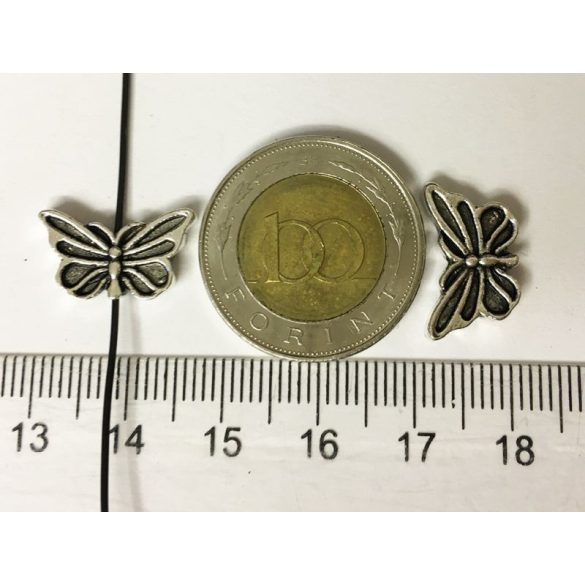 Antik ezüst LEPKE-GYÖNGY