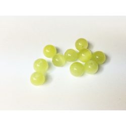 Macskaszem gyöngy Sárga 8mm - 1db
