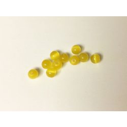 Macskaszem gyöngy HONEY-yellow 6mm - 1db