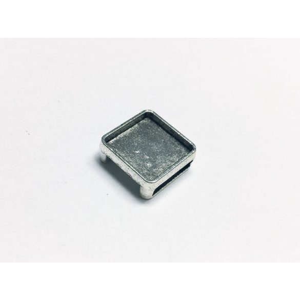 Csúsztatható Szögletes Alap (12mm) - antik ezüst