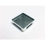 Csúsztatható Szögletes Alap (20mm) - antik ezüst