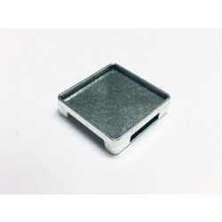 Csúsztatható Szögletes Alap (20mm) - antik ezüst