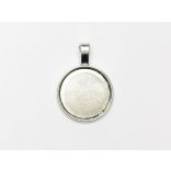 Medál-alap antik ezüst 20mm <3