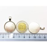 Medál-alap antik ezüst 20mm <3