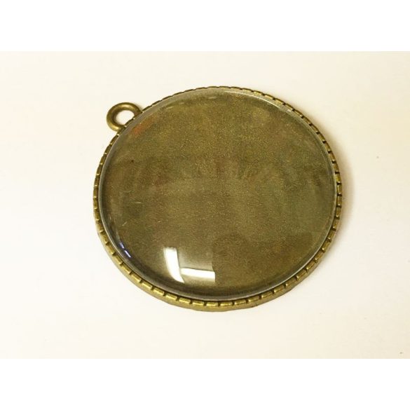 Bronz NAGY medál-alap Bagolykákkal :) (35mm)