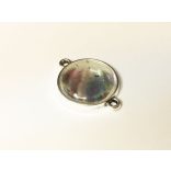 Antik ezüst összekötő medál-alap (16mm)