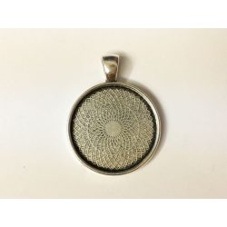 Medál-alap - Antik ezüst (25mm)