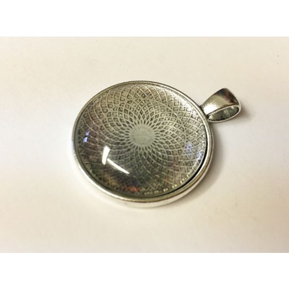 Medál-alap - Antik ezüst (25mm)
