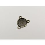 12mm bronz alap - 3 hurokkal