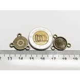12mm bronz alap - 3 hurokkal