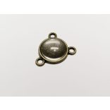 12mm bronz alap - 3 hurokkal