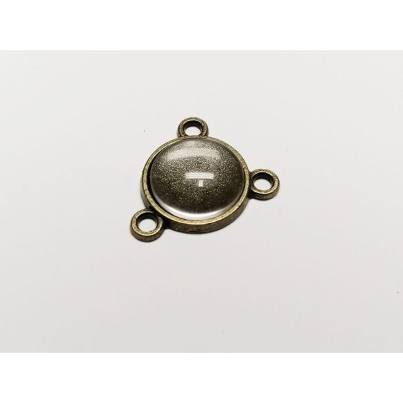 12mm bronz alap - 3 hurokkal