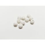 Fehér Láva gyöngyök 10db (6mm)