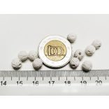 Fehér Láva gyöngyök 10db (6mm)