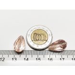 Csiszolt csepp alakú üveggyöngy-pár - Rózsaszín AB - 15x10mm