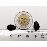 Csiszolt csepp alakú üveggyöngy-pár -  Lila - 11x8mm