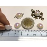 12mm Fehér AB bevonatú műanyag kaboson