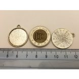 Atik ezüst Medál-alap (20mm)