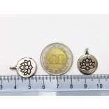 Lótuszvirág kerek charm (19*15mm)
