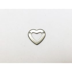 Acél szivecske /2lyukú/ összekötő (10*11mm)