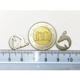 Lovacskák acél charm (16mm)