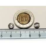 Szív mintás kerek gyöngy  - antik ezüst sz.