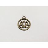 Bronz kerek Lótuszvirág