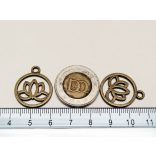 Bronz kerek Lótuszvirág