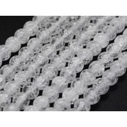 Roppantott Hegyikristály ásványgyöngy 10mm