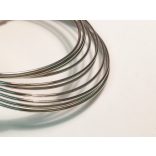 Memória-drót (5,5cm) - platina ezüst színű (vastagabb)