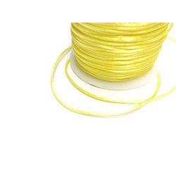 Sárga szatén zsinór (1mm) - 50cm