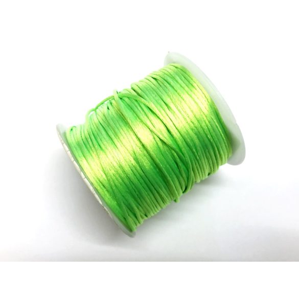 UV Zöld szatén zsinór (1mm) - 50cm