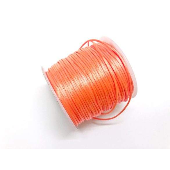 UV Narancs szatén zsinór (1mm) - 50cm