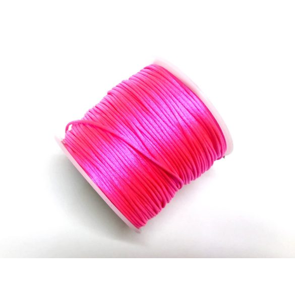 UV Pink szatén zsinór (1mm) - 50cm