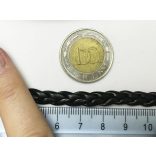 7mm Műbőr fonat - FEKETE (50cm)