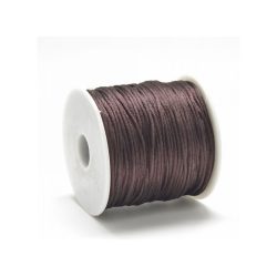 Csokibarna szatén zsinór (1mm) - 50cm