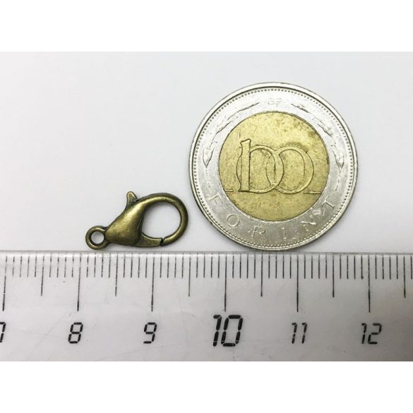 Bronz színű Delfinkapocs (16x8mm)