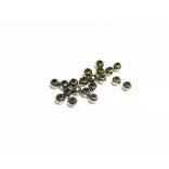 Gunmetal köztes fémgyöngy csomag (3mm) 20db Lyuk : 1,2 mm