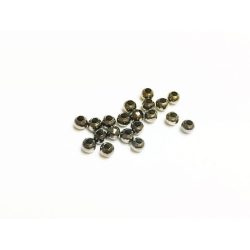 Gunmetal köztes fémgyöngy csomag (3mm) 20db Lyuk : 1,2 mm