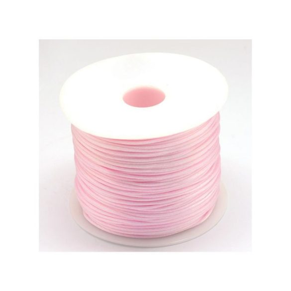 Halvány rózsaszín szatén zsinór (1mm) - 50cm
