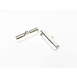 Ezüst színű szalagvég 20mm - 2db