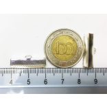 Antik Ezüst színű szalagvég 25mm - 2db