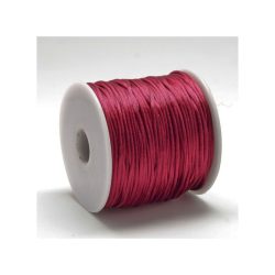 Bordó szatén zsinór (1mm) - 50cm