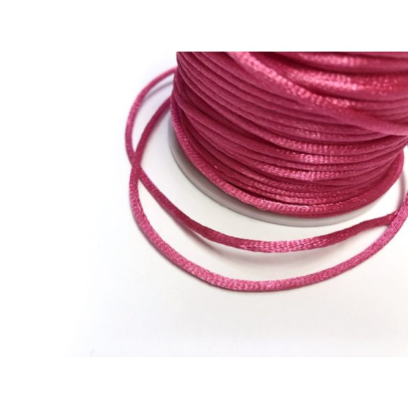 Pink szatén zsinór (2mm) - 50cm