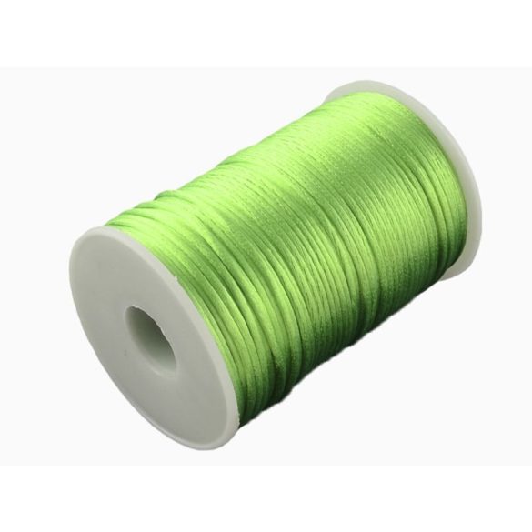 harsány zöld szatén zsinór (2mm) - 50cm