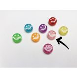 Nagy RÓZSASZÍN mosolygós gyöngy (10*5mm)