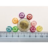 Nagy RÓZSASZÍN mosolygós gyöngy (10*5mm)