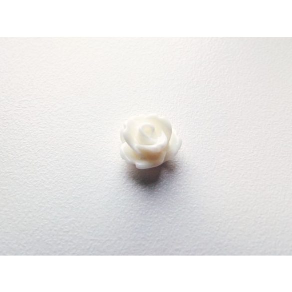 1 cm fehér rózsa cabochon