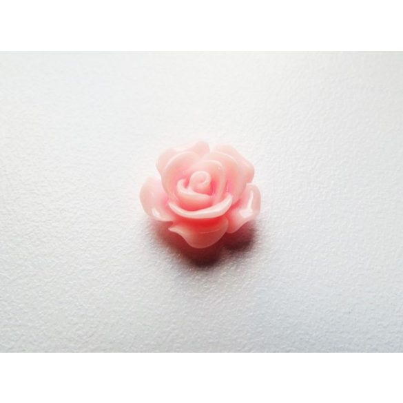 Rózsaszín rózsa cabochon - 15mm