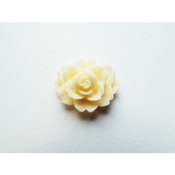 Ovális rózsa cabochon - törtfehér